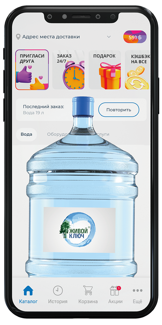 application mockup